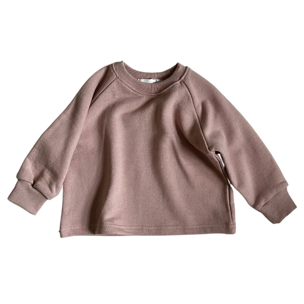 Dusky Pink Cotton Sweatshirt