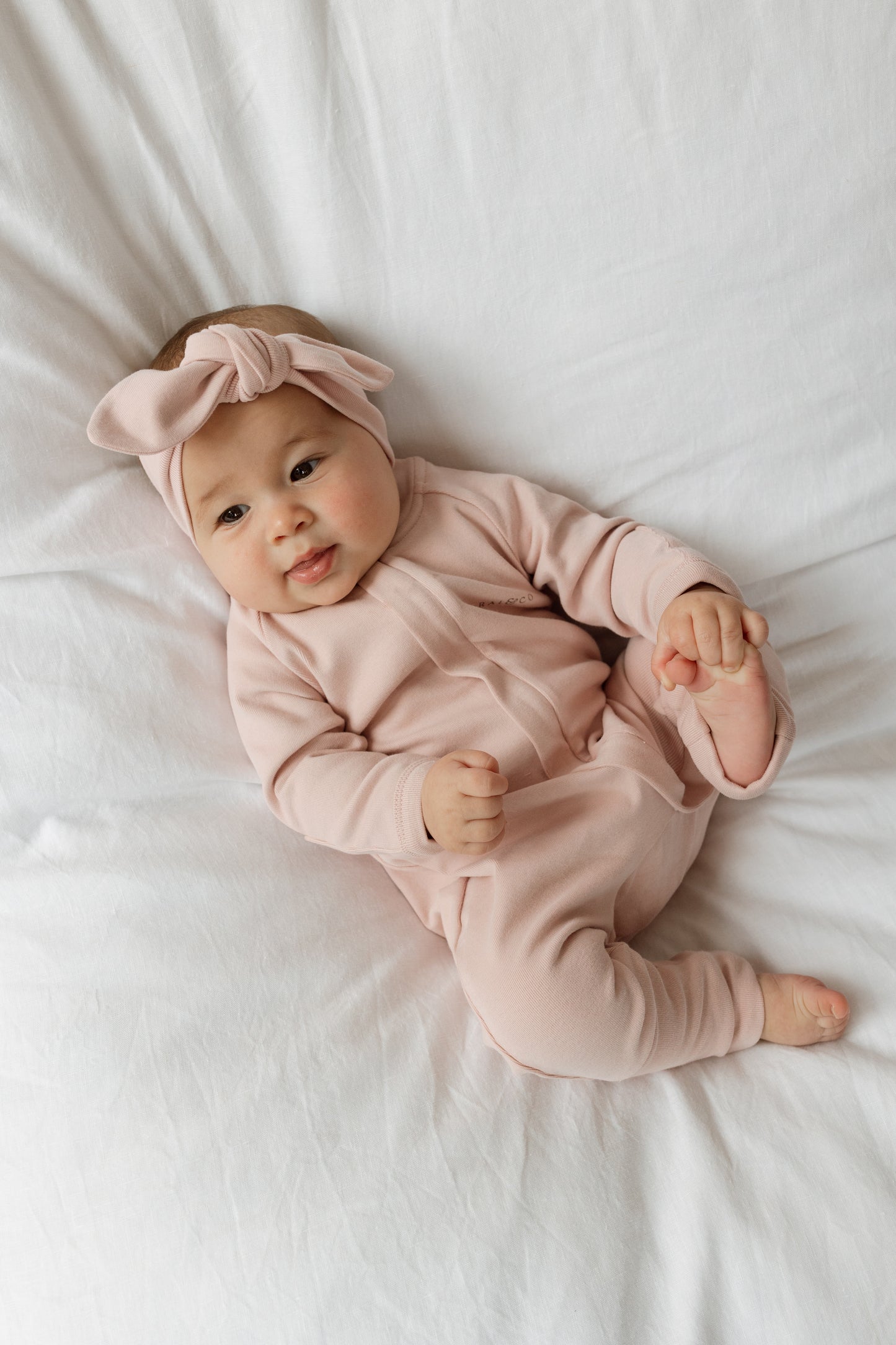 Baby Pink Apple Jumpsuit