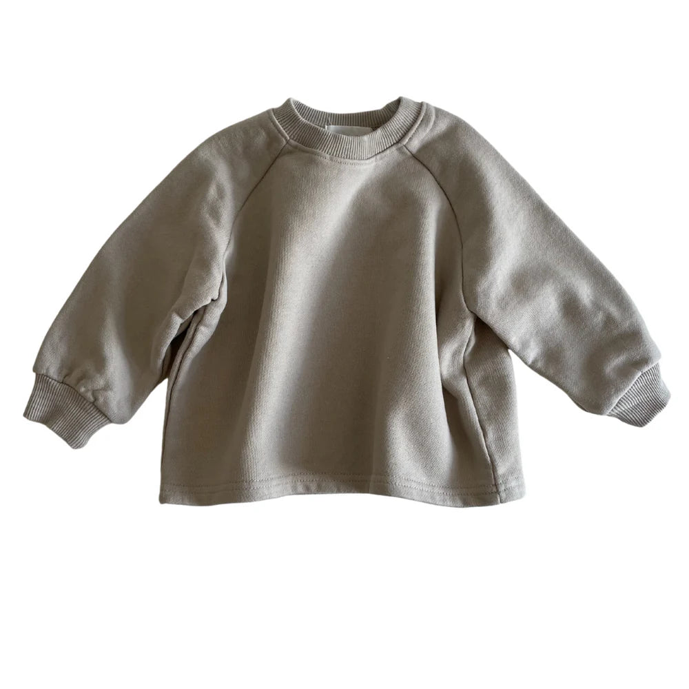 Stone Cotton Sweatshirt