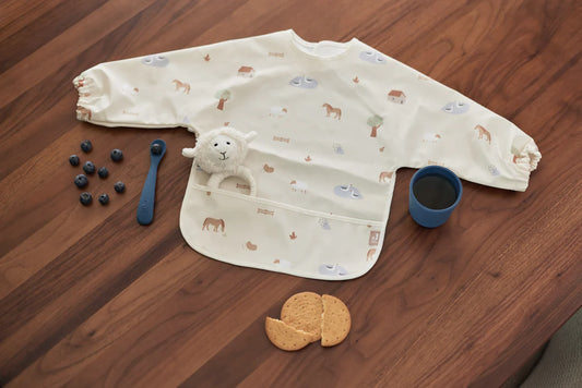 Bib Waterproof with Sleeves - Farmyard