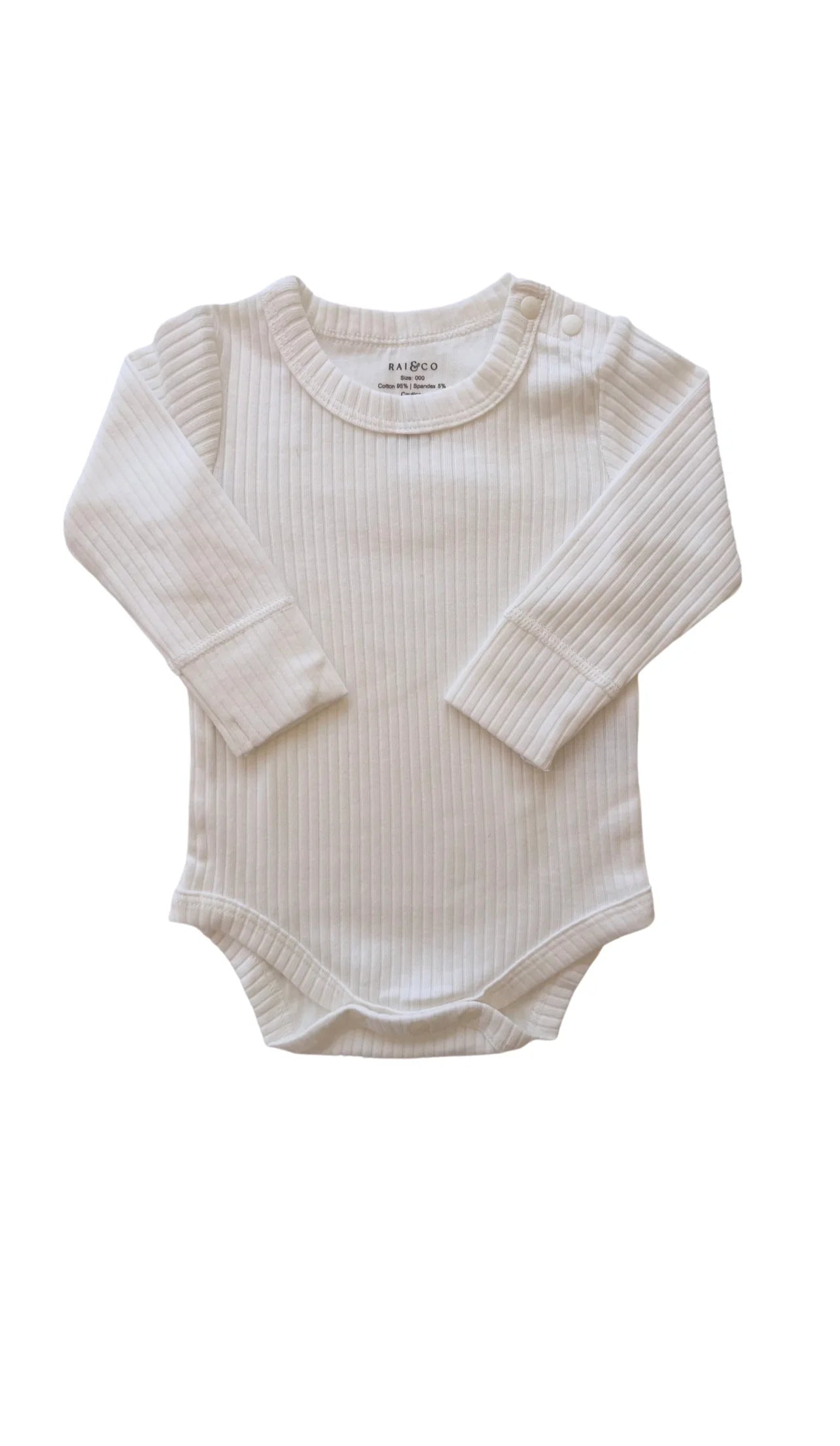 White Basics Long Sleeve Bodysuit